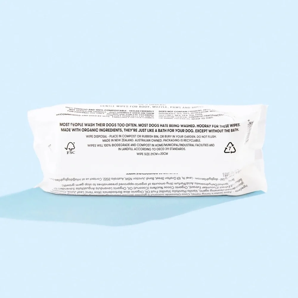 Dr. Lisa DOG Wipes - 80 Count NIB Sealed 🐶🧼 Pet Grooming Cleaning Wipes